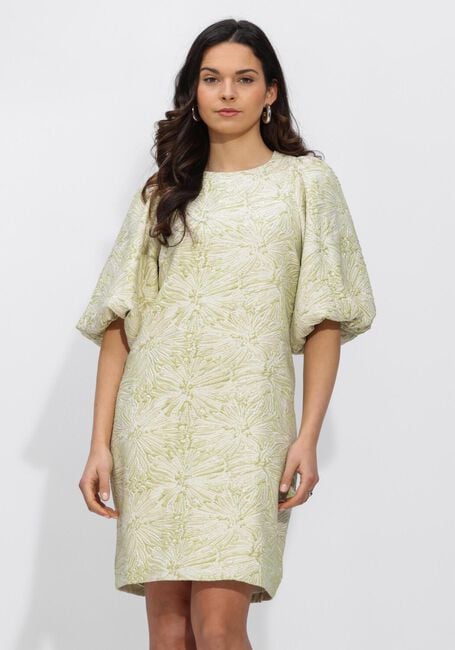 Groene NOTRE-V Mini jurk NV-HENDERIKA BROCADE DRESS - large