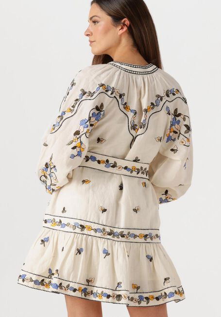 Ecru SCARLETT POPPIES Mini jurk FIUCCI SHORT DRESS - large