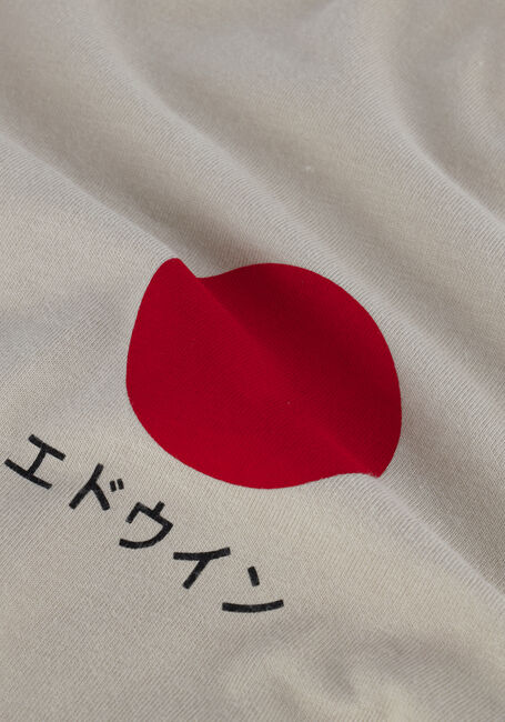 Beige EDWIN T-shirt JAPANESE SUN TS SINGLE JERSEY - large
