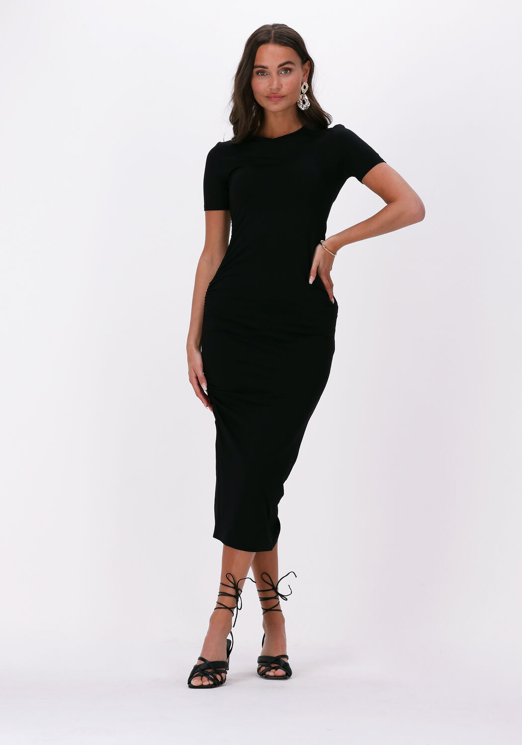 Jurk met touwtjes hot sale zijkant