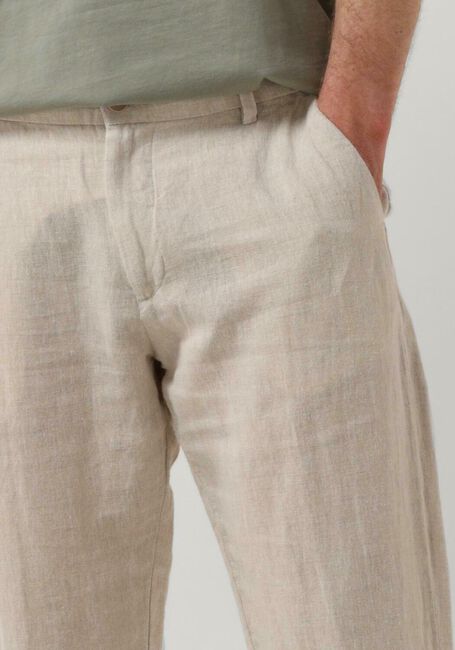 Beige SELECTED HOMME Pantalon SLH196-STRAIGHT MADS LINEN PANT - large
