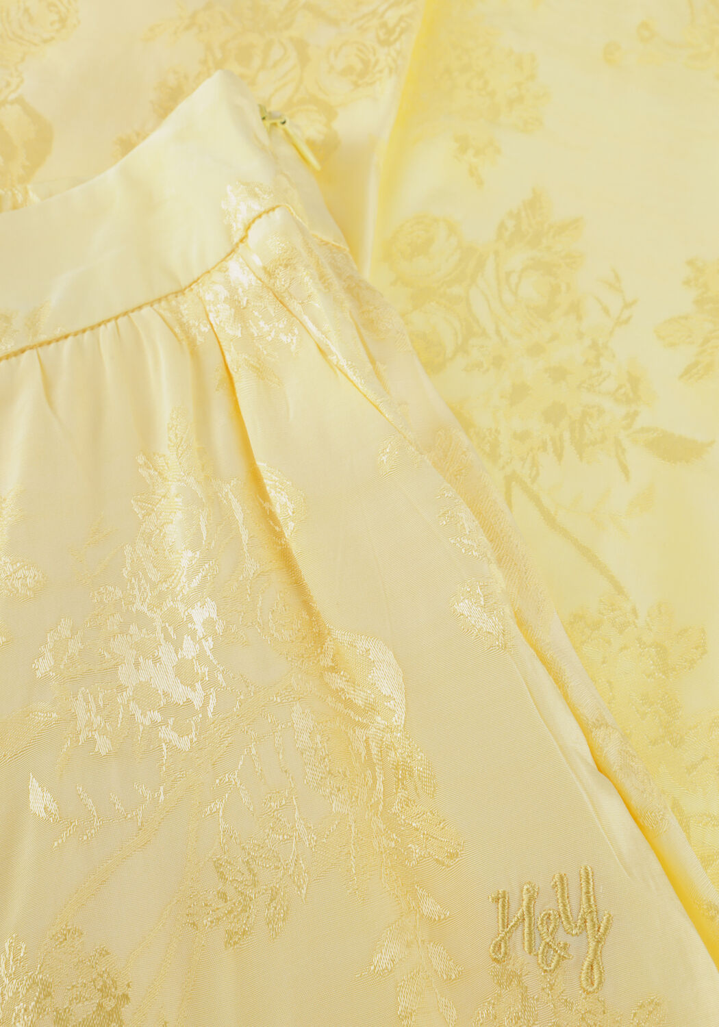 Gele HARPER & YVE Wijde broek ROSIE-PA - large