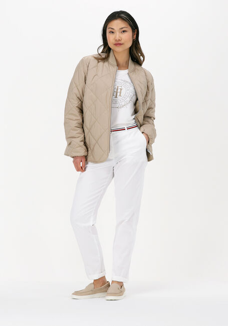 Beige TOMMY HILFIGER Jack QUILTED BOMBER JACKET Beige TOMMY HILFIGER Jack QUILTED BOMBER JACKET - large