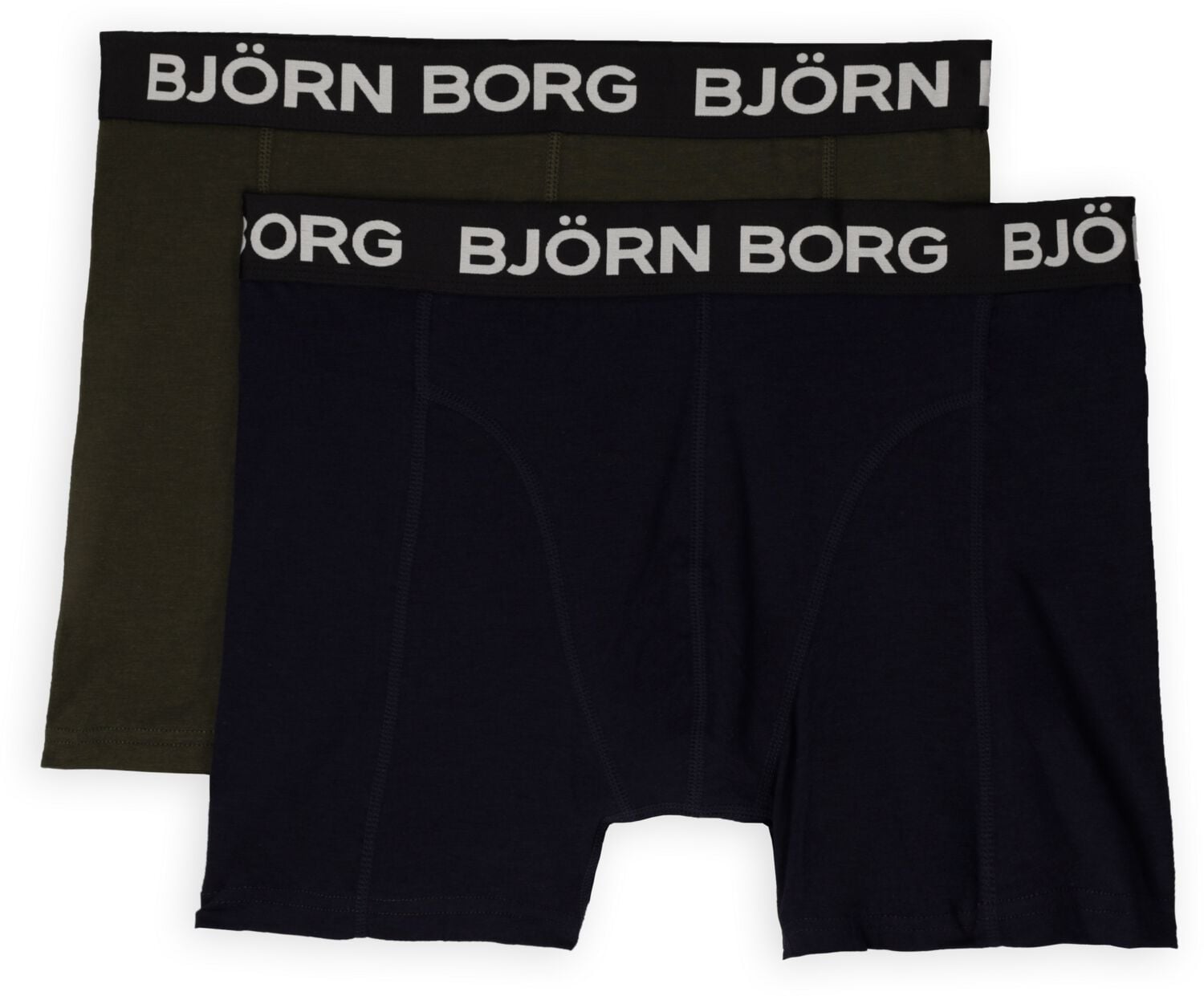 BJORN BORG Heren Boxershorts Bamboo Cotton Blend Boxer 2p Donkerblauw