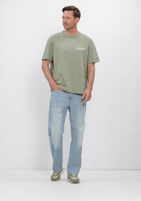 Groene TOMMY JEANS T-shirt TJM RLX NOVELTY SS TEE - large