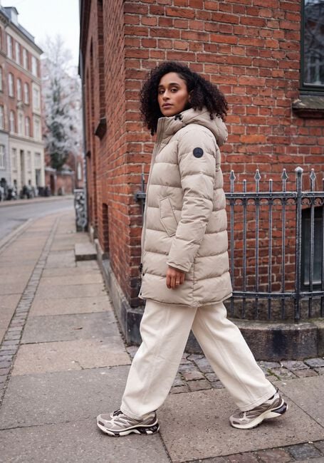 Beige AIRFORCE Gewatteerde jas JADE JACKET - large