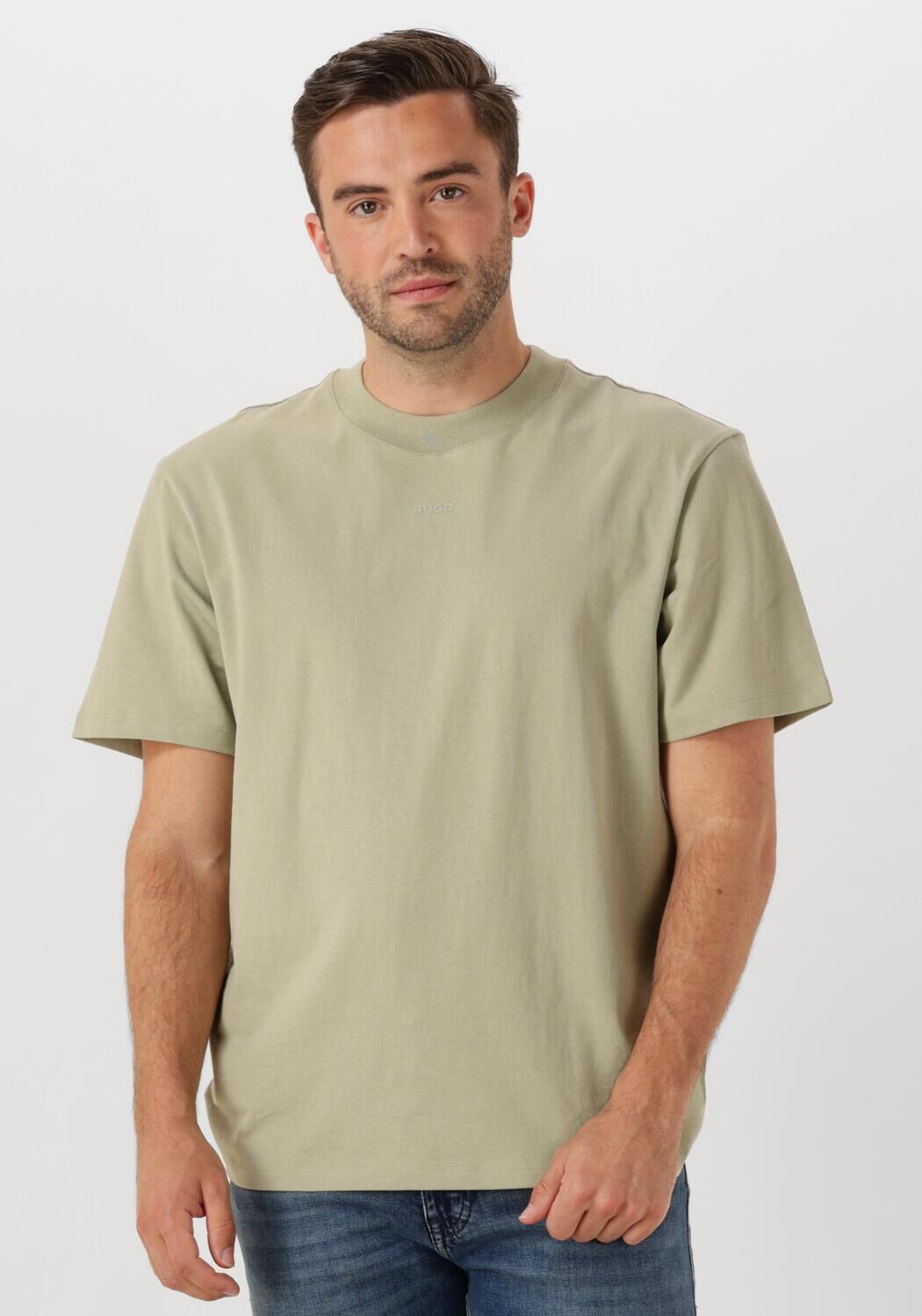 HUGO Heren Polo's & T-shirts Dapolino 10248326 Beige