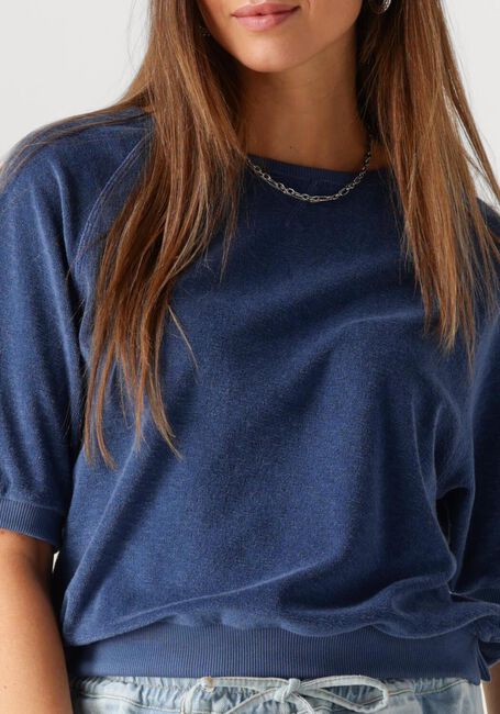 Blauwe BY-BAR Top NEVA SLUB TOP - large