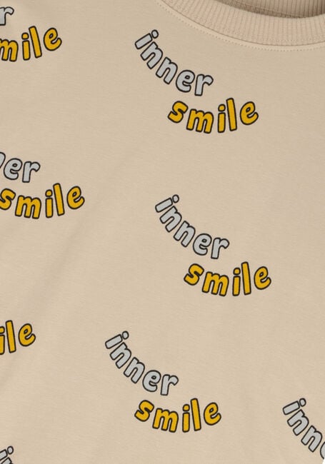 Lichtgrijze CARLIJNQ T-shirt INNER SMILE - T-SHIRT OVERSIZED - large