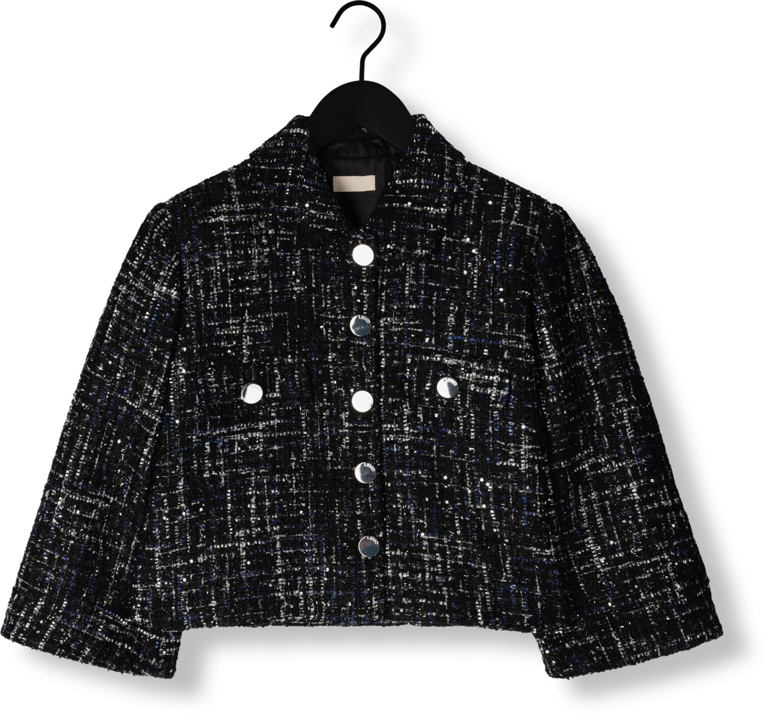 LIU JO Dames Blazers Giacca Corta Boucle Blauw