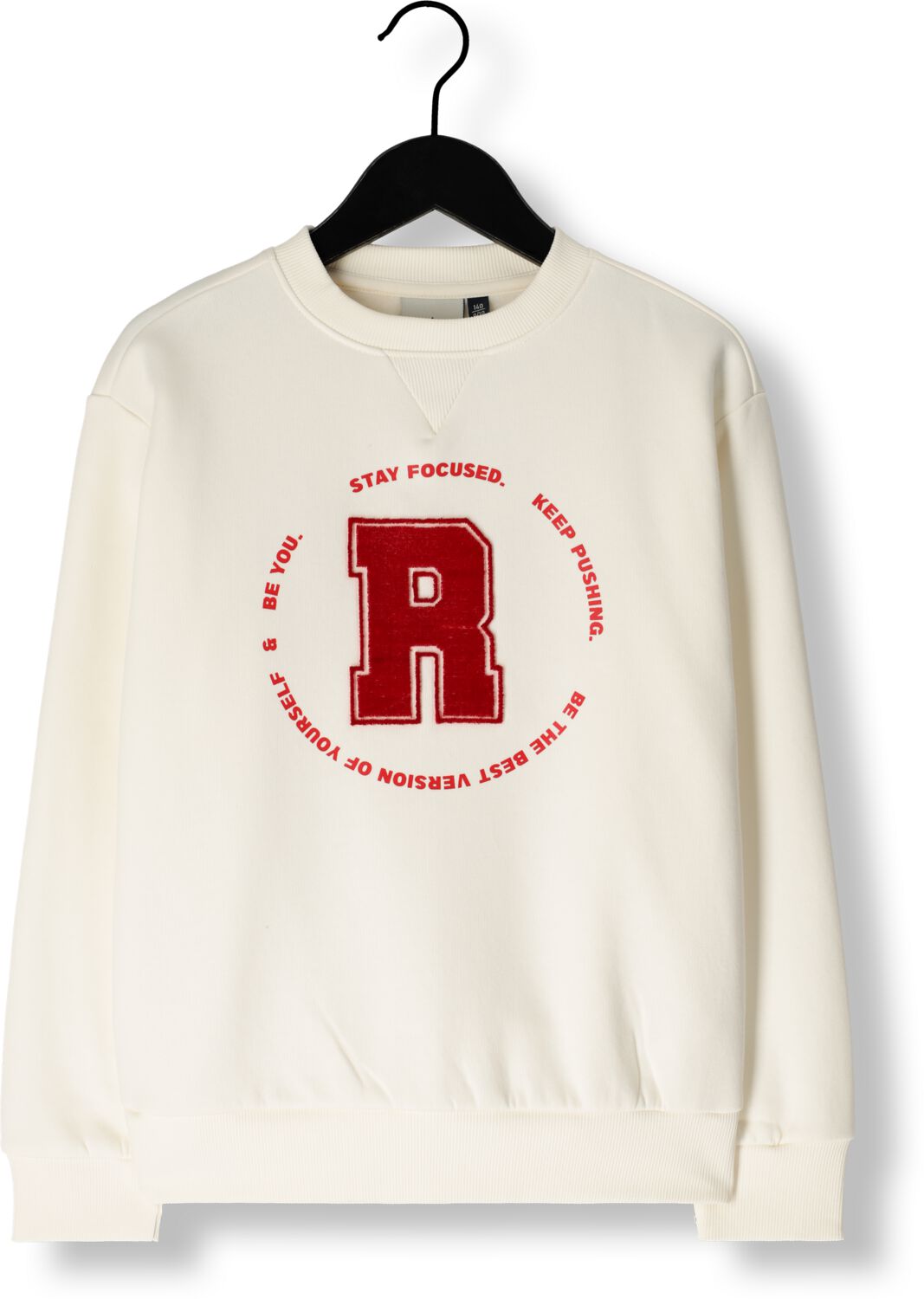 Retour Jeans sweater Luuk met printopdruk offwhite Wit Printopdruk 134 140