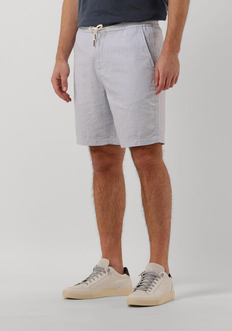 Lichtgrijze SCOTCH & SODA Korte broek FAVE - COTTON/LINEN TWILL BERMUDA SHORT - large