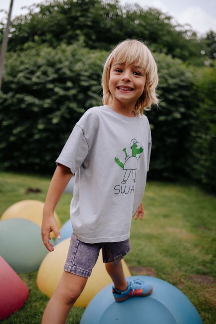 Grijze DAILY BRAT T-shirt SWAG T-SHIRT - large