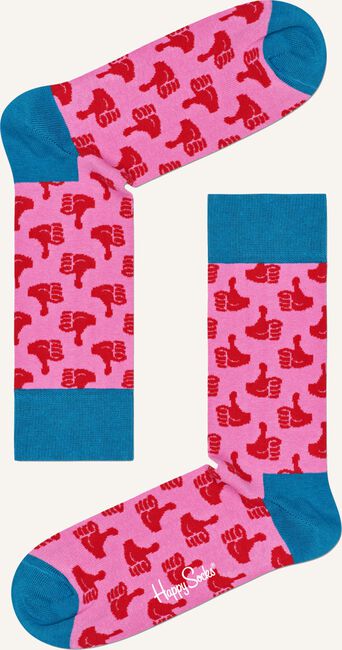 Roze HAPPY SOCKS Sokken THUMBS UP SOCK Roze HAPPY SOCKS Sokken THUMBS UP SOCK - large