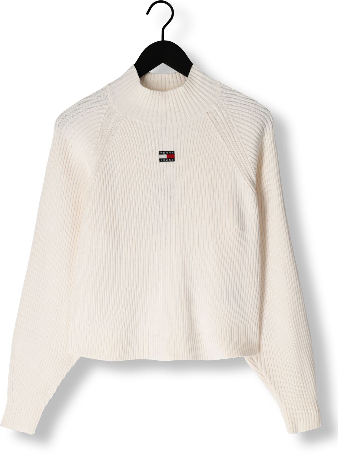TOMMY JEANS Dames Truien & Vesten Tjw Badge Mockneck Sweater Wit