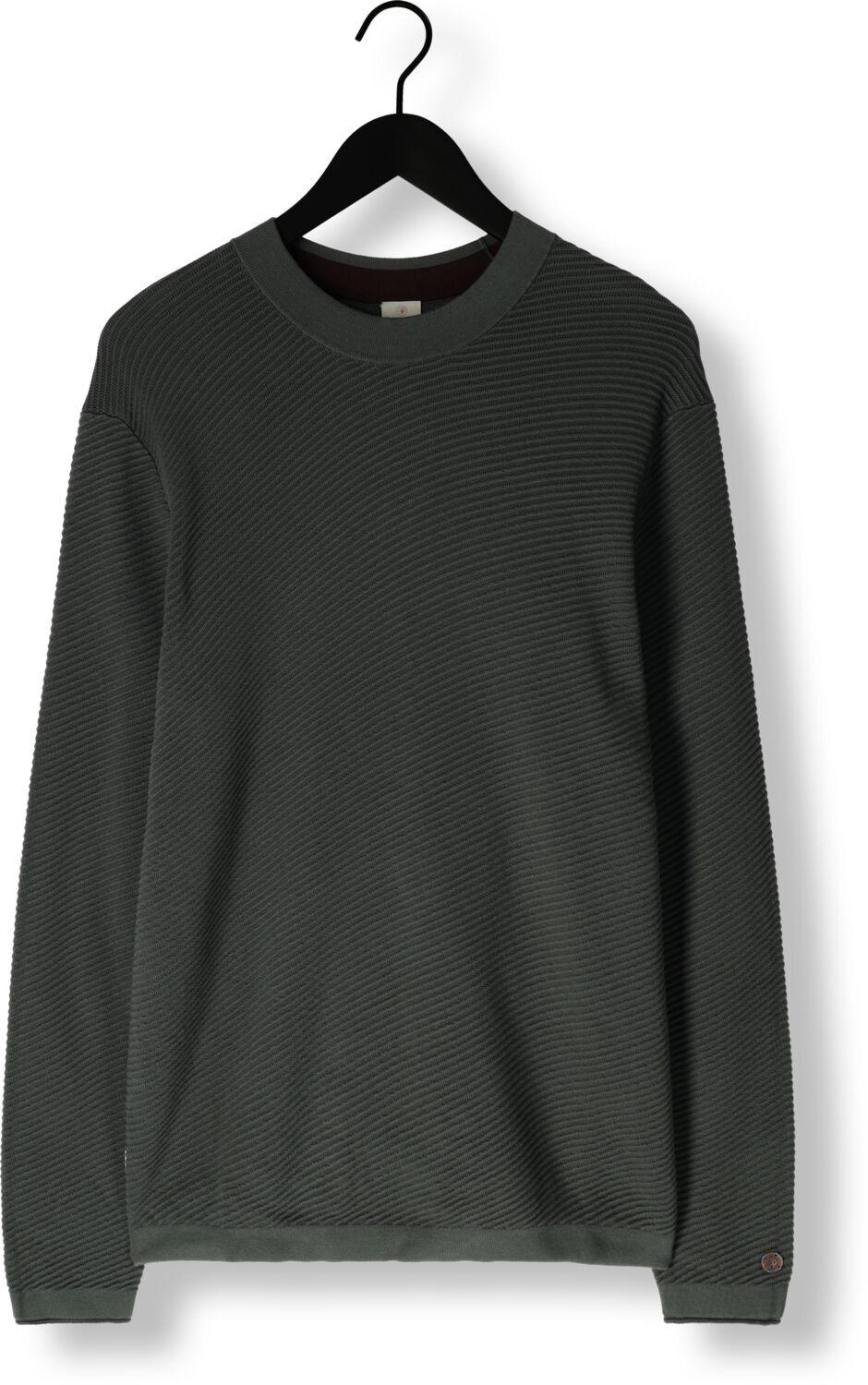 CAST IRON Heren Truien & Vesten Mock Neck Cotton Modal Groen