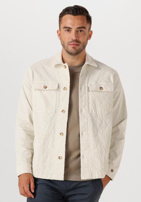 Ecru CAST IRON Overshirts RIBCORD TONAL PRINT - large
