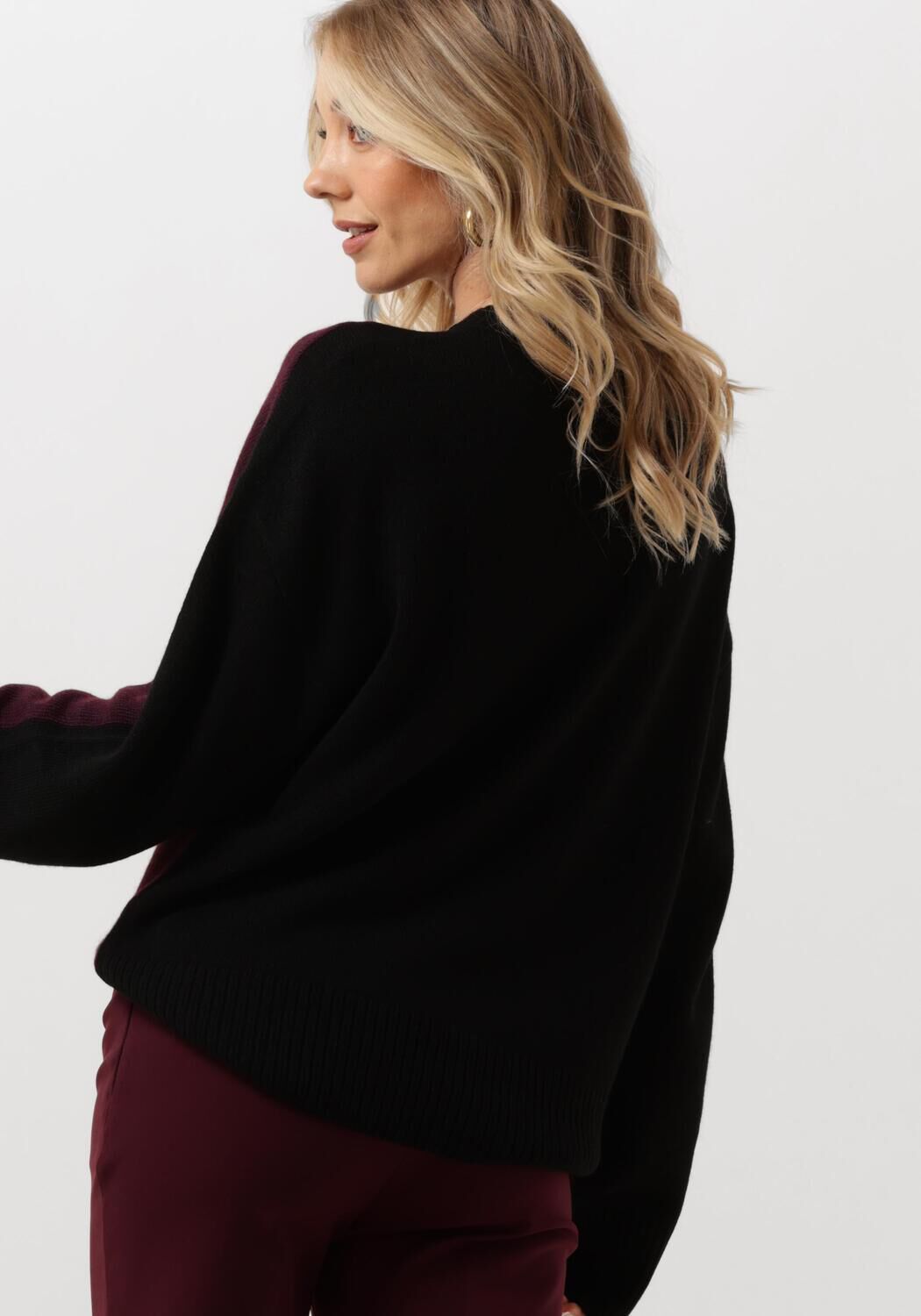 VANILIA Dames Truien & Vesten Colourblocking Sweater Zwart