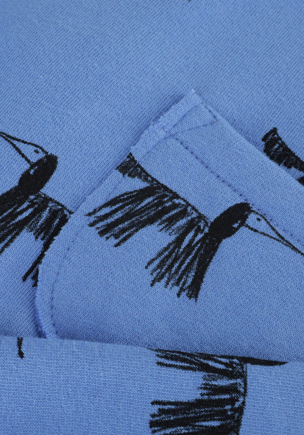 Blauwe Sproet & Sprout Sweater SWEATSHIRT POCKET DOGS PRINT - large