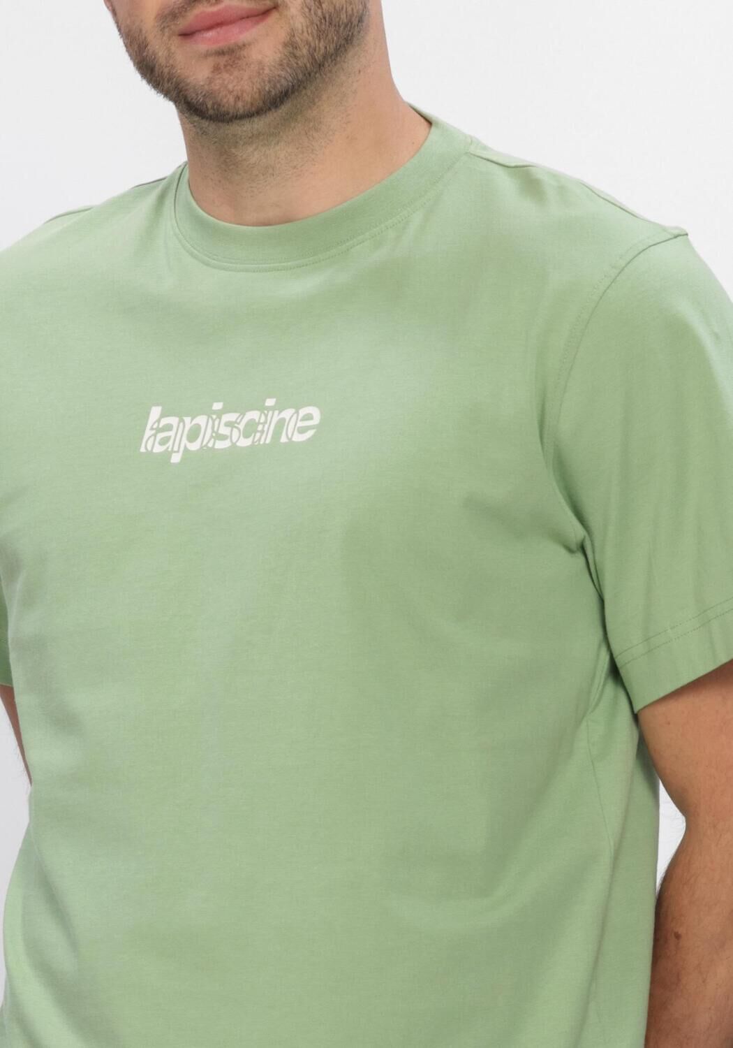 Groene SELECTED MEN T-shirt SLHASPEN GRAPHIC SS TEE - large