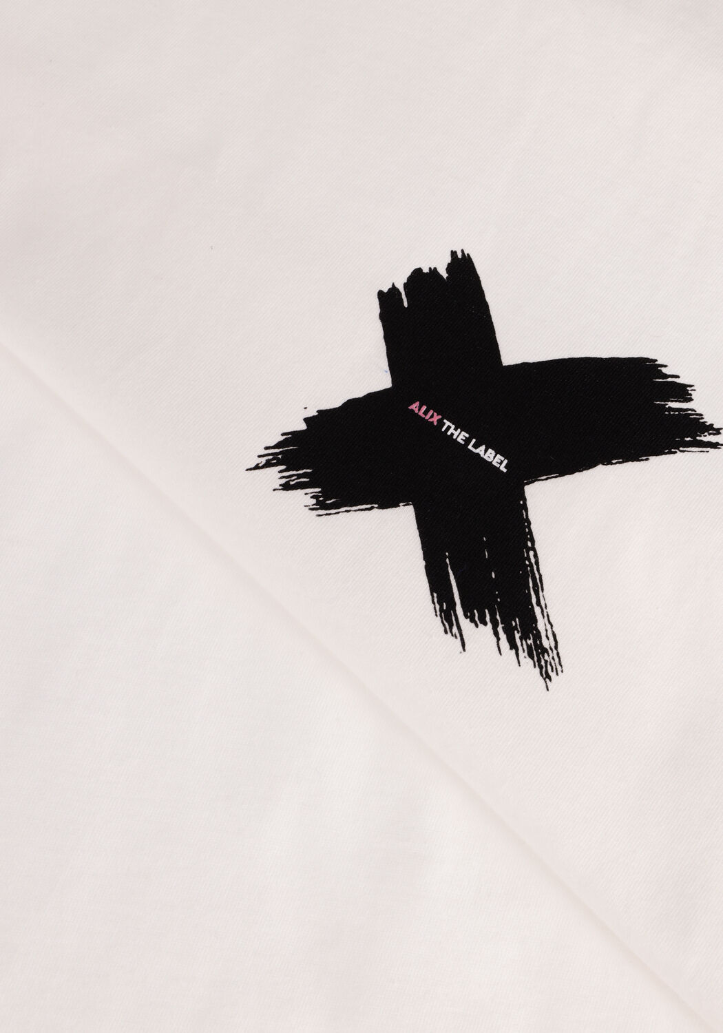 Witte ALIX THE LABEL T-shirt LADIES KNITTED X T-SHIRT - large