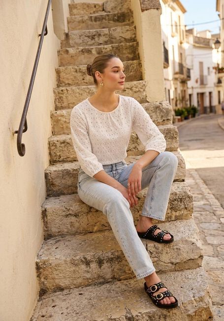 Witte OBJECT Blouses OBJLAILA 3/4 RE TOP - large