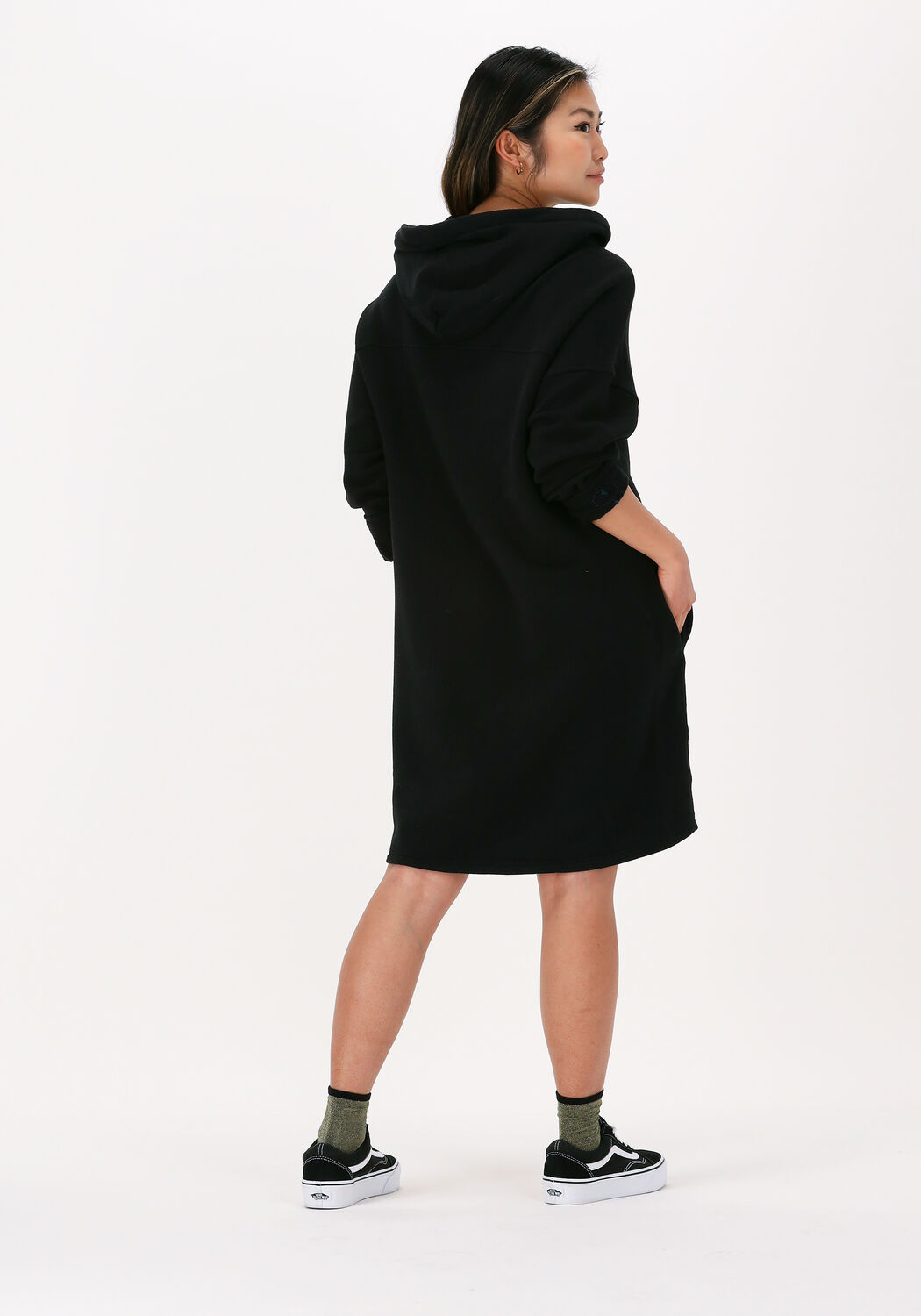 Hoodie jurk 2025 zwart