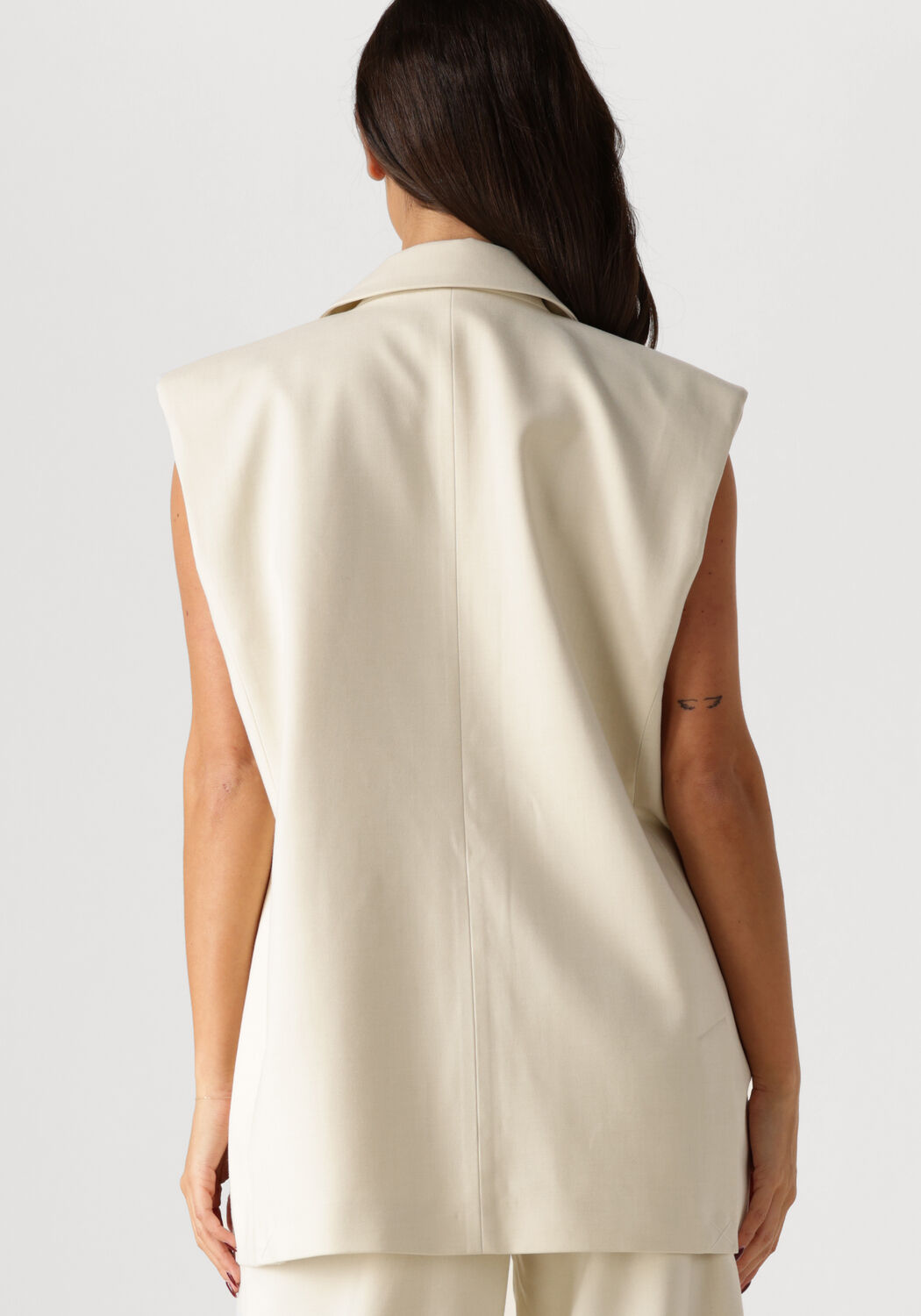 GESTUZ Dames Blazers Gzseaver Sl Waistcoat Ecru