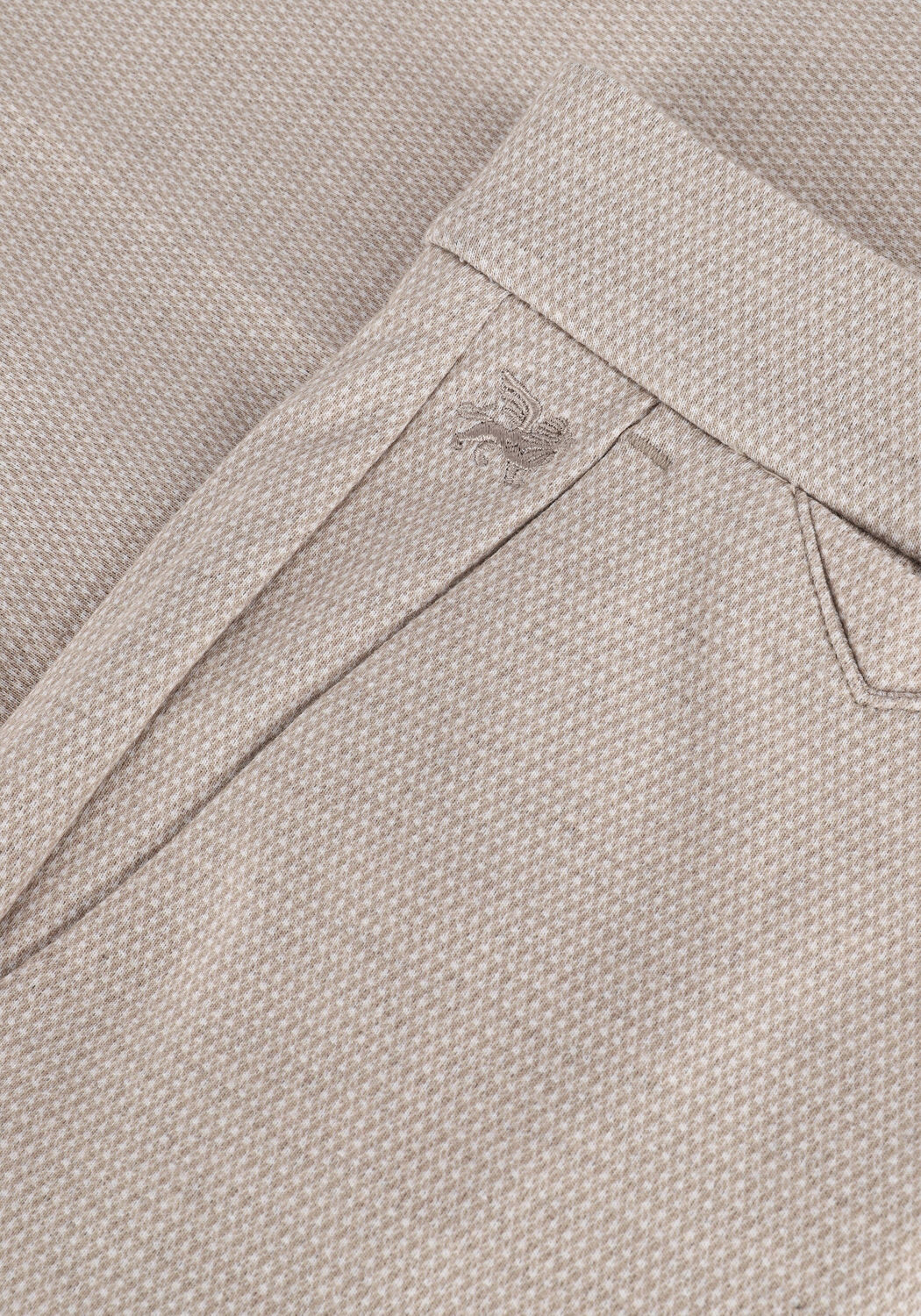 Zand VANGUARD Pantalon CHINO PRINTED JERSEY MAZE - large