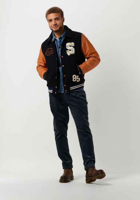 Blauwe ANERKJENDT Overshirt AKHERBERT DENIM OVERSHIRT - large