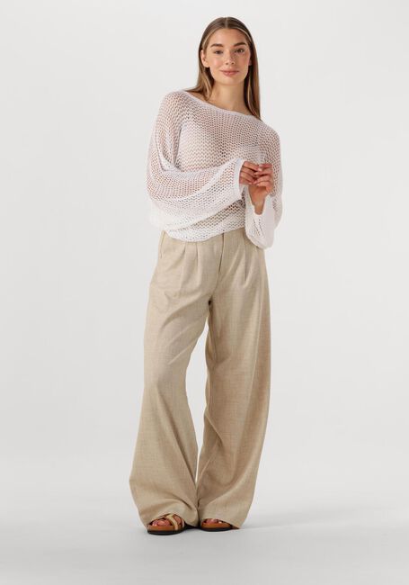 Witte RESORT FINEST Trui CROCHET SWEATER - large