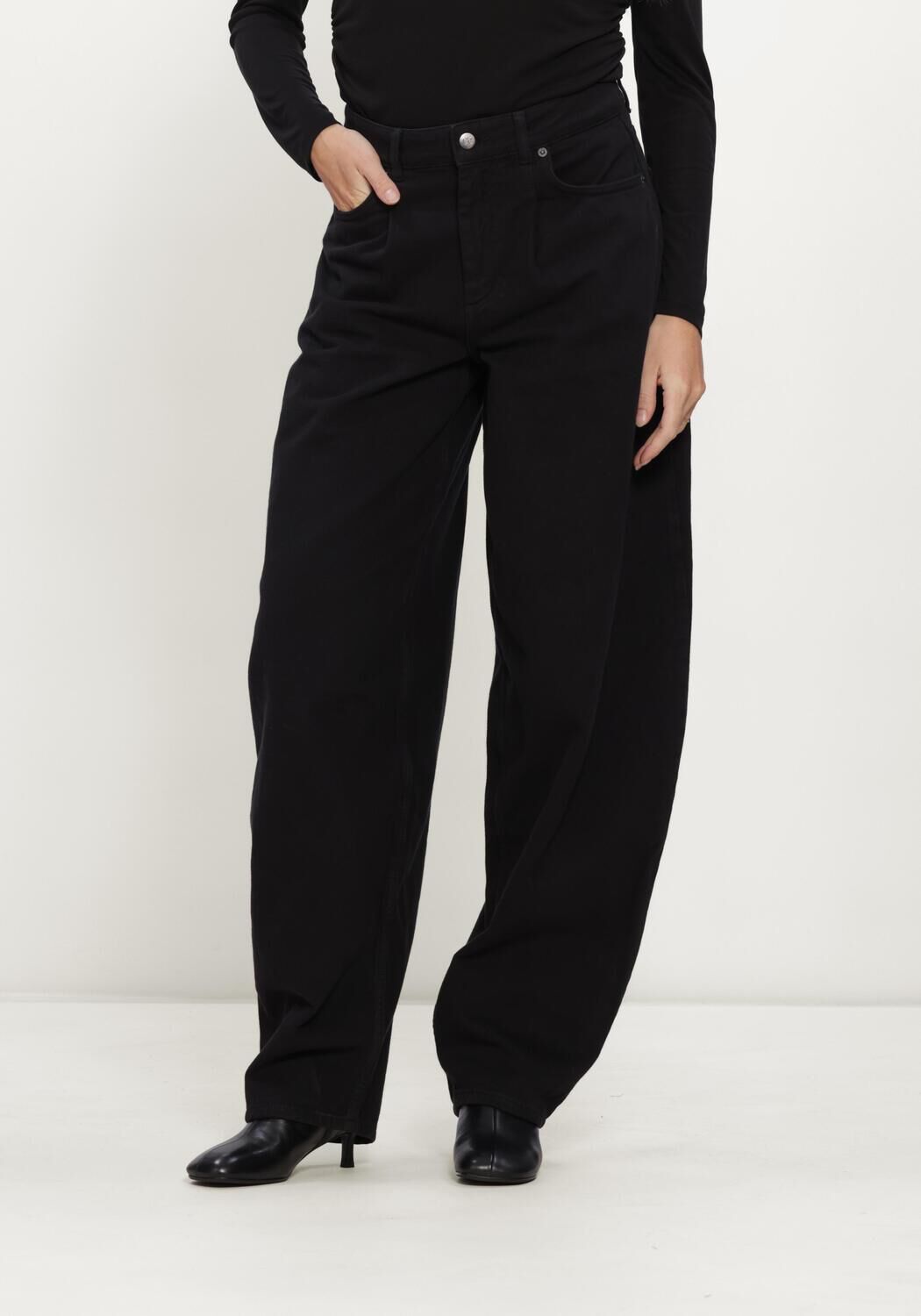 Zwarte CO'COUTURE Barrel jeans AKIRACC BARREL PANT - large
