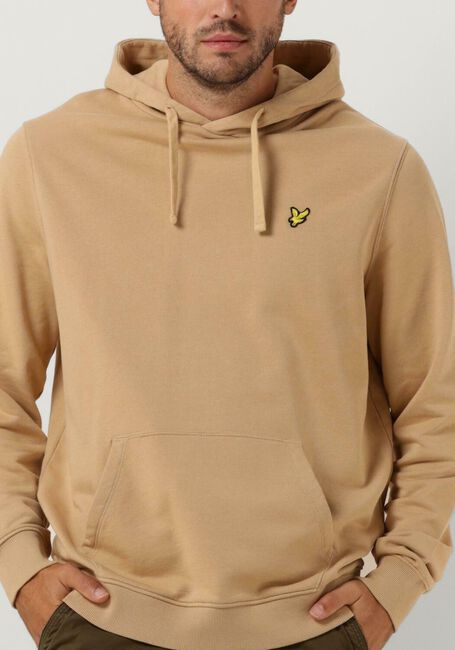 Khaki LYLE & SCOTT Truien/vesten PULLOVER HOODIE - large