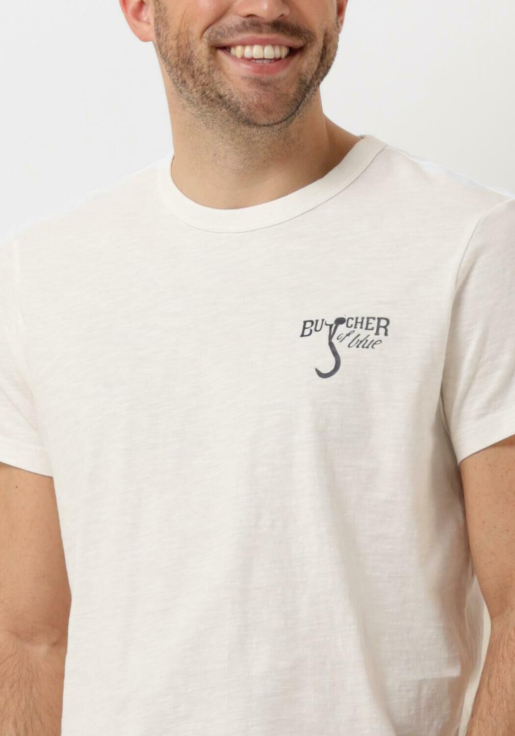 BUTCHER OF BLUE Heren Polo's & T-shirts Fresco Small Vintage Tee Ecru