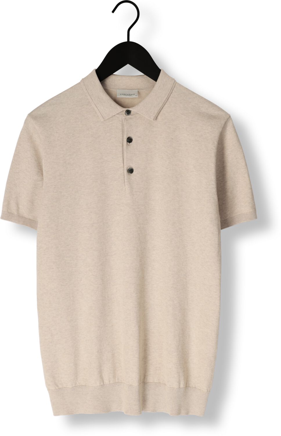PROFUOMO Heren Polo's & T-shirts Polo Short Sleeve Beige