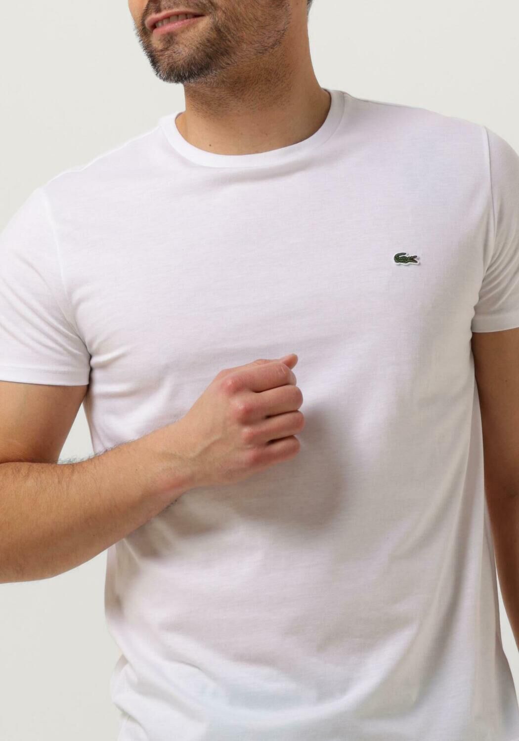 Lacoste white t shirt best sale