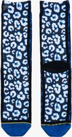 Blauwe XPOOOS Sokken BLUE LEOPARD - medium