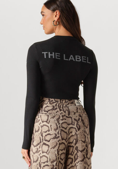 Zwarte ALIX THE LABEL Top LADIES KNITTED RIB TOP - large