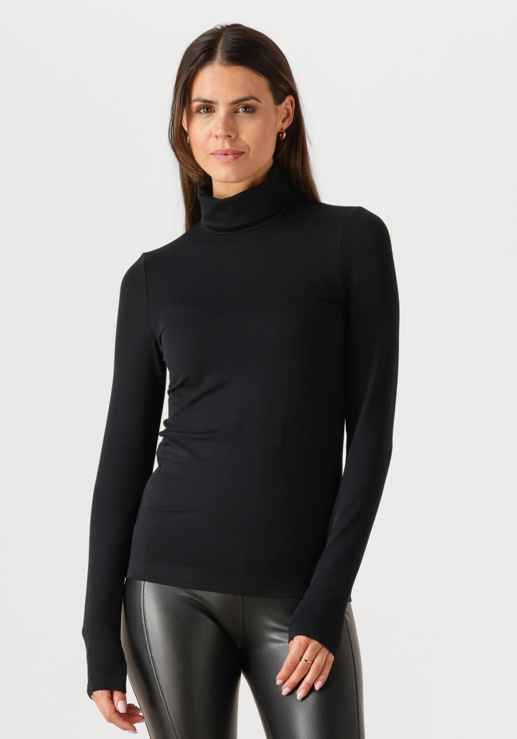 WOLFORD Dames Tops & T-shirts Aurora Top Long Sleeve Zwart