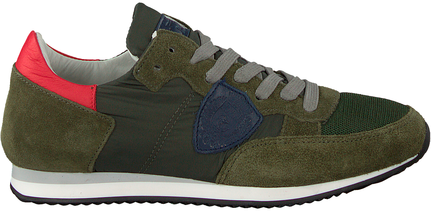 Philippe Model Men Sneakers Olive-green Royal low | Van den Assem