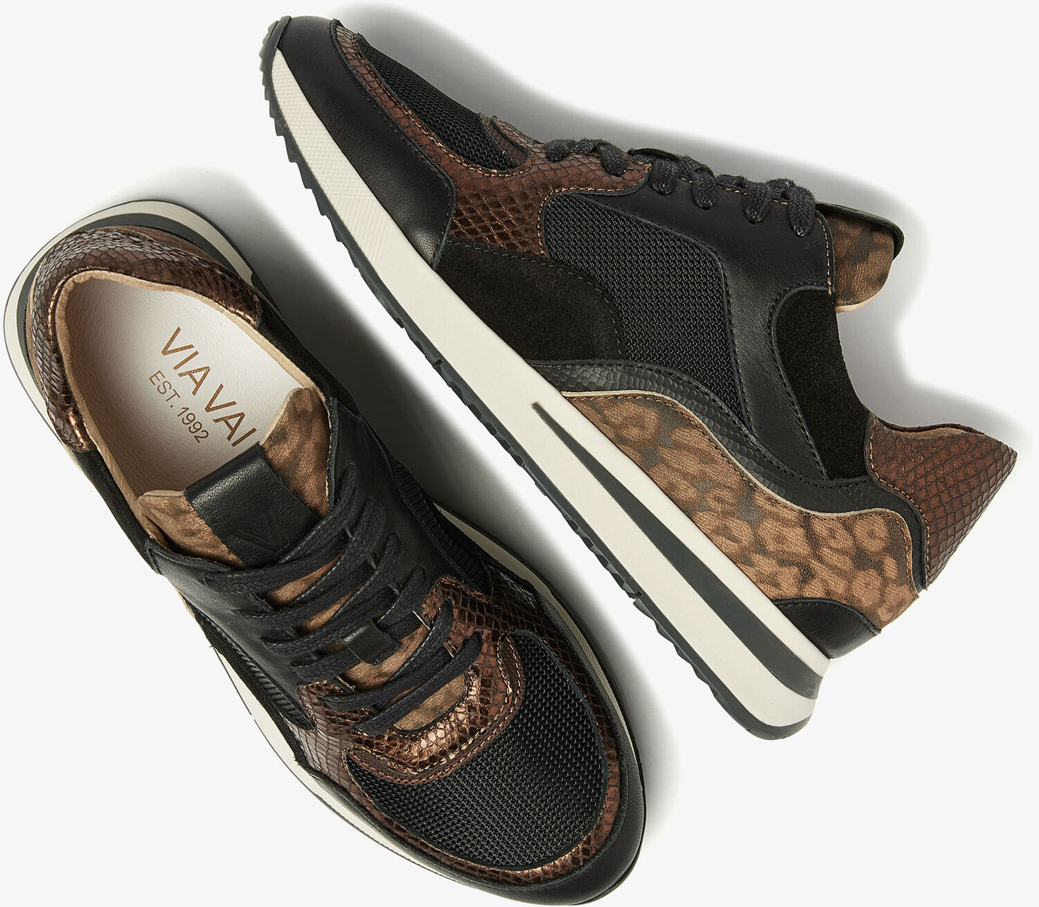 Zwarte VIA VAI Lage sneakers NORA SOOTH - large