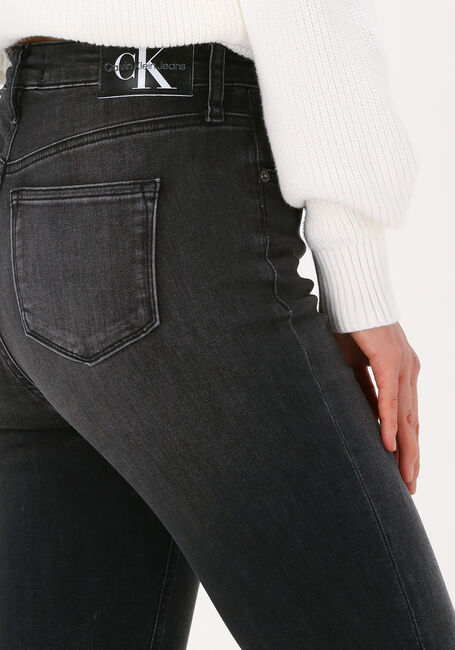Donkergrijze CALVIN KLEIN Skinny jeans HIGH RISE SUPER SKINNY ANKLE - large