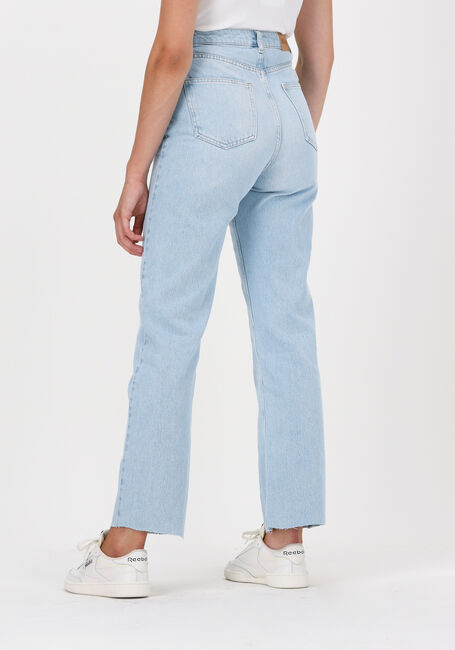 Oxideren Communicatie netwerk steek Lichtblauwe NA-KD Straight leg jeans STRAIGHT HIGH WAIST RAW HEM JE | Omoda