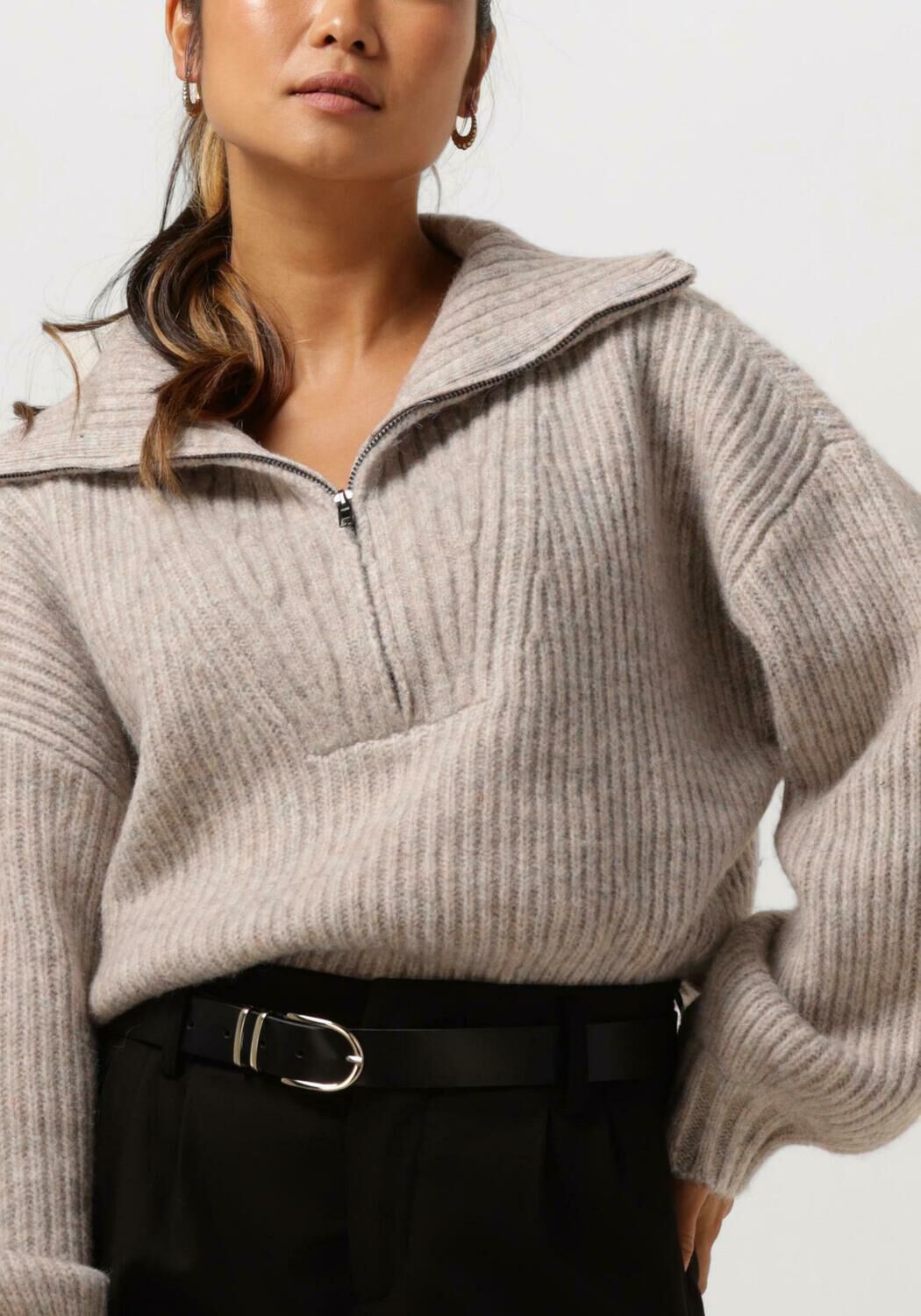 beige simple trui knit rc pl 23 1