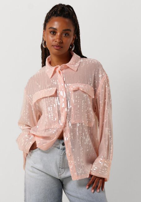 Roze ALIX THE LABEL Blouses LADIES WOVEN SEQUIN BLOUSE - large