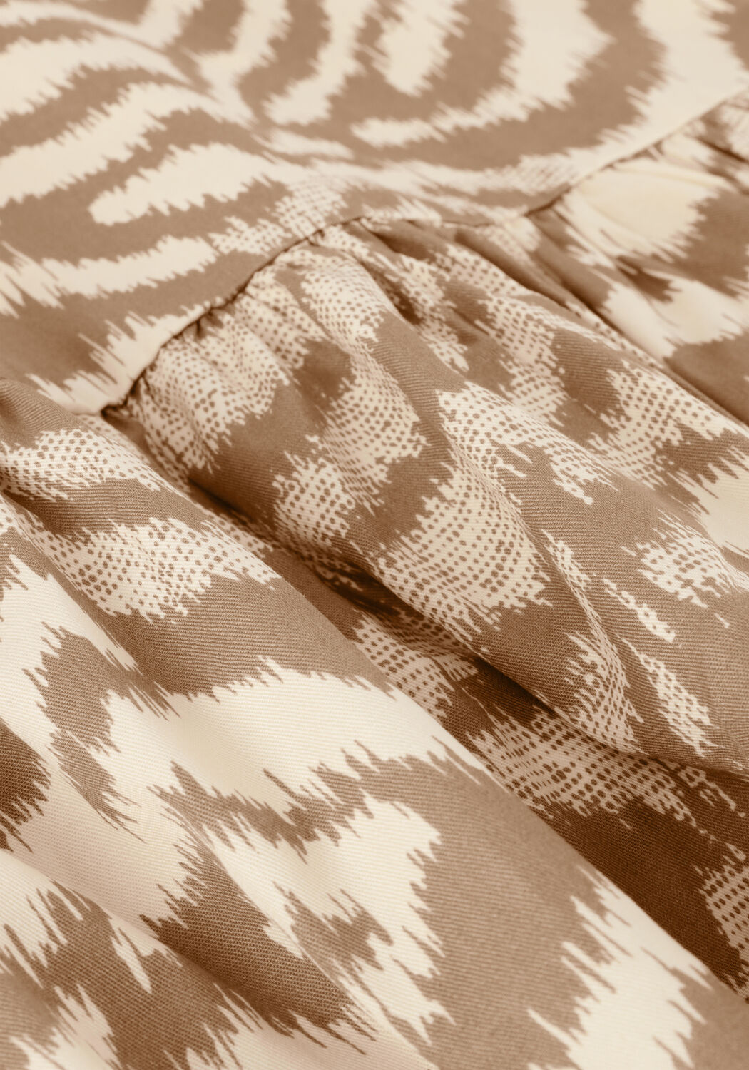 Beige LIKE FLO Mini jurk FINE TWILL TUNIEK - large