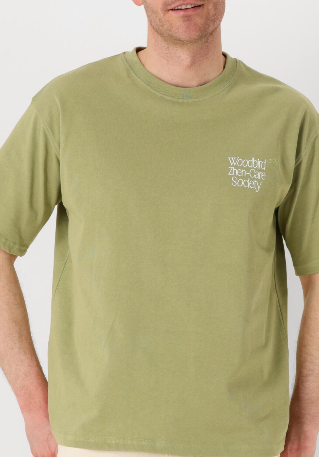 WOODBIRD Heren Polo's & T-shirts Wbbaine Zhen Tee Groen