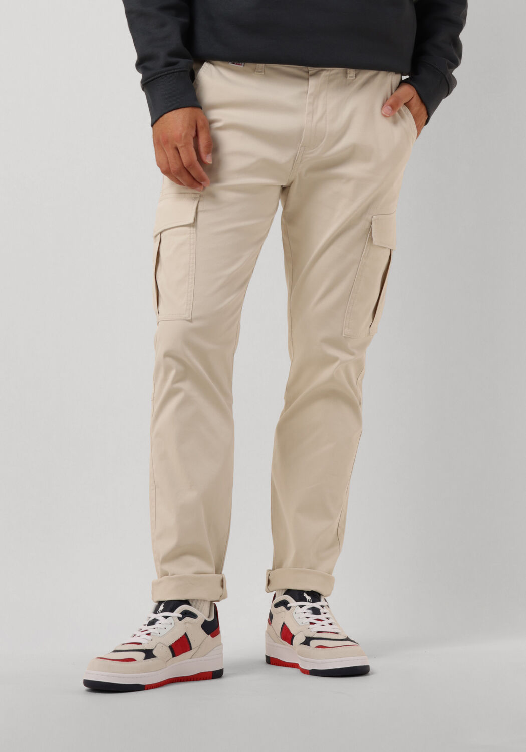 TOMMY JEANS Heren Broeken Tjm Austin Cargo Beige