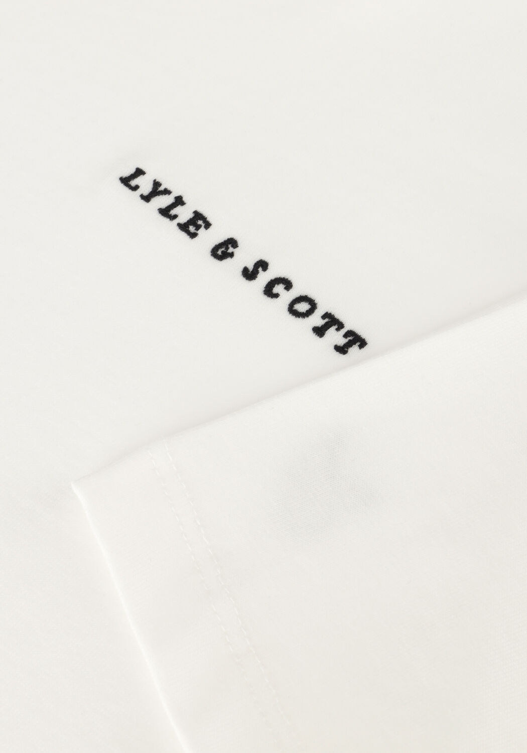 LYLE & SCOTT Jongens Polo's & T-shirts Script Embroidered T-shirt Wit