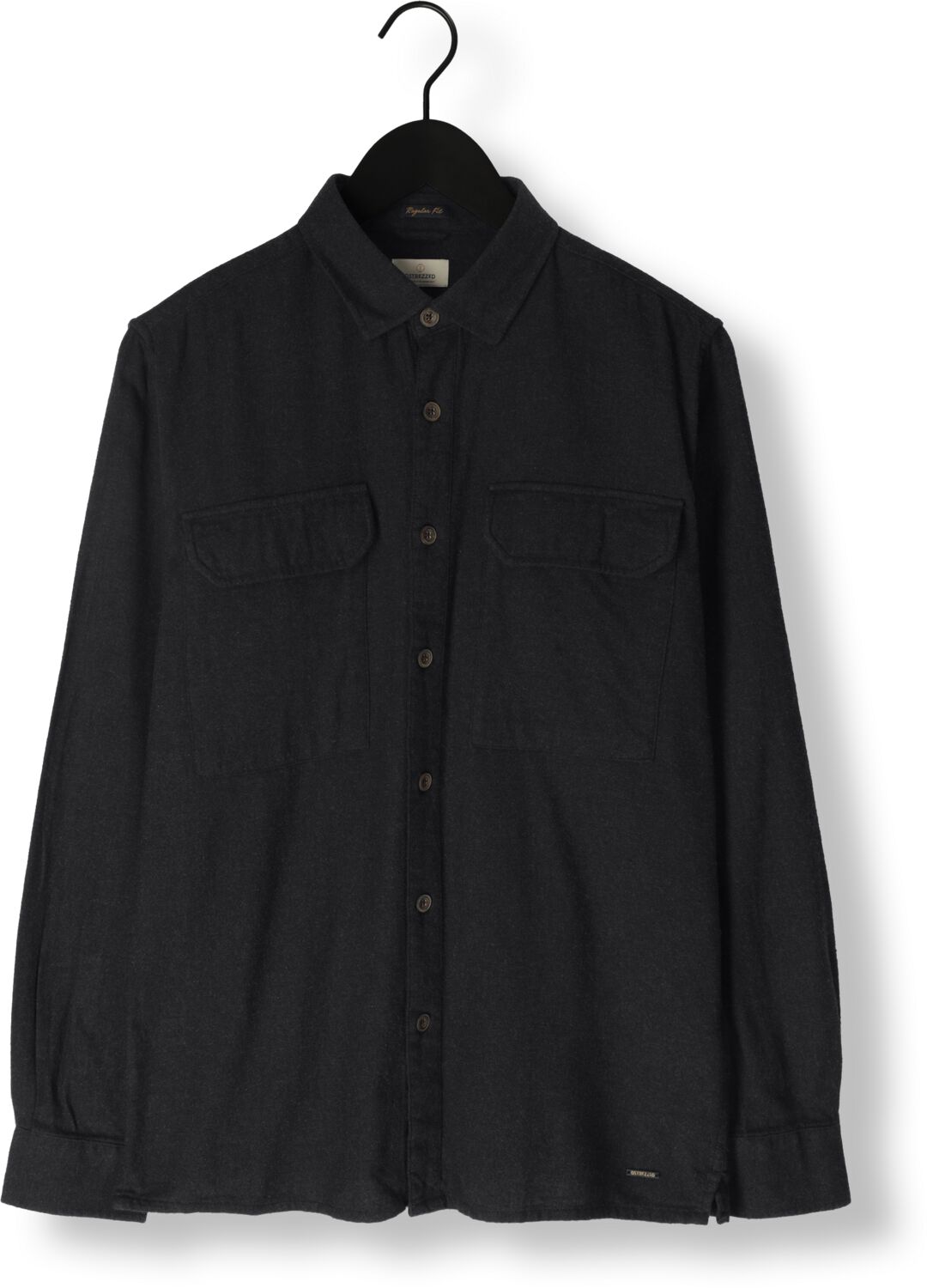 DSTREZZED Heren Overhemden Fryer Shirt With Pockets Donkerblauw